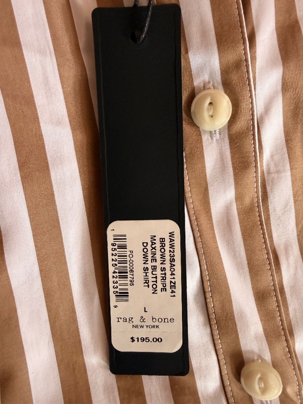 rag & bone Maxine Stripe Cotton Button-Up Shirt - Picture 4 of 4